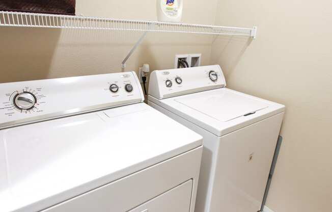 Washer and Dryers in all floorplans at Sonata Apartment Homes
