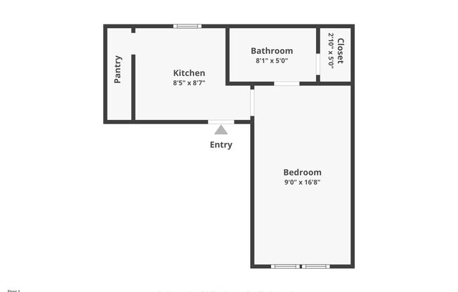 Studio, 1 bath, 400 sqft, $1,650, Unit 3111-1R
