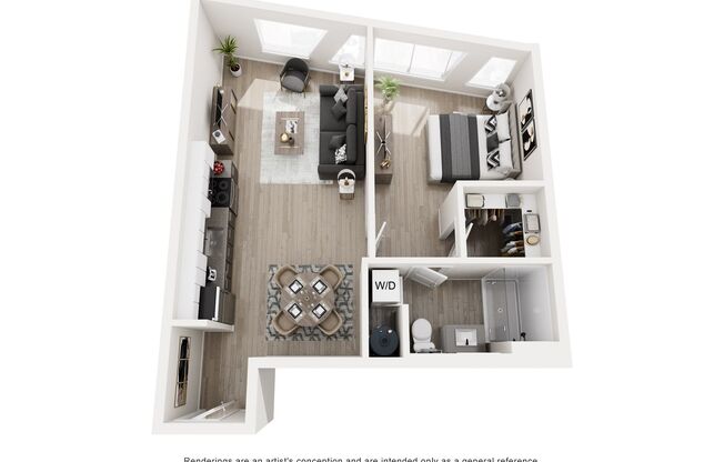 1 bed, 1 bath, 693 sqft, $1,785, Unit 307