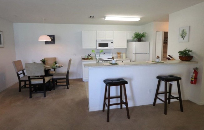 Academy Village Apartments Kitchen and Dining Area