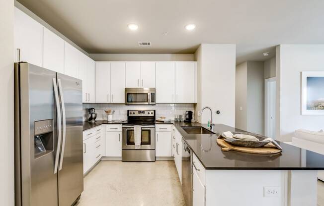 Fully Equipped Kitchen at The Santal, Austin, TX