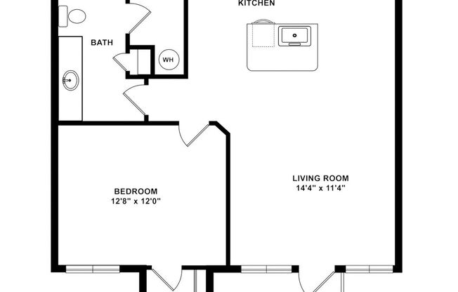 1 bed, 1 bath, 768 sqft, $1,317