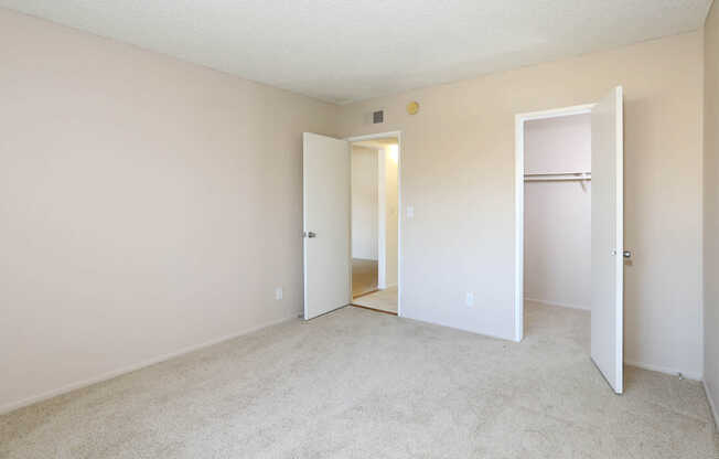 Carpeted Bedroom with Walk-In Closet