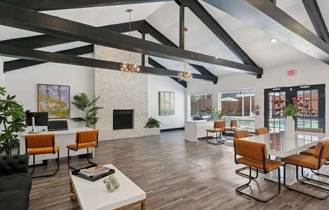 The Monet Apartments in Dallas, Texas Clubhouse Lounge