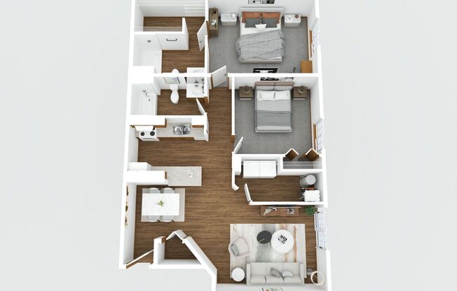 2 beds, 2 baths, 1,107 sqft, $1,499.99, Unit 2116-102