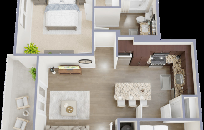 1 bed, 1 bath, 680 sqft, $1,425