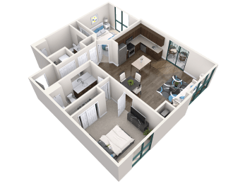 2 beds, 2 baths, 1,148 sqft, $3,279