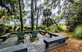 Marsh Cove Apartments in Savannah Georgia photo of deck overlooking the marsh