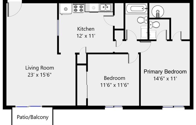 2 beds, 1.5 baths, 850 sqft, $1,155, Unit AH 2050-33