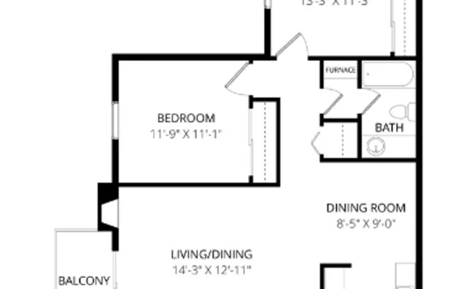2 beds, 1 bath, 885 sqft, $1,075, Unit 3682B  Building # 5