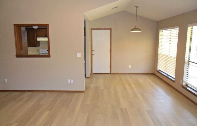 Nice 3 bedroom 2 bath 2 car garage duplex on West Side.  Available early May.