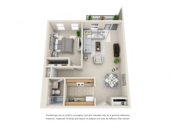 1 bed, 1 bath, 803 sqft, $1,765