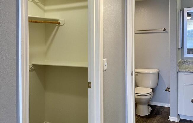WALK-IN CLOSETS IN SELECT HOMES