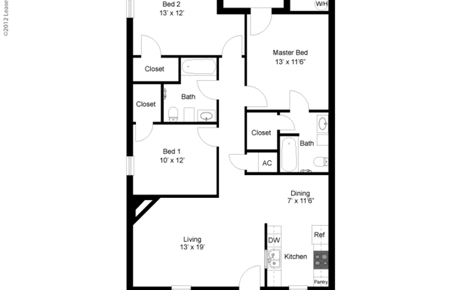 3 beds, 2 baths, 1,382 sqft, $1,360