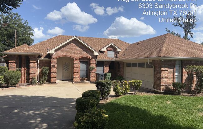 6303 SandyBrook Drive Arlington, TX 76001