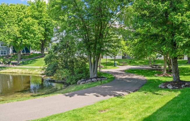 Walking Paths near pond