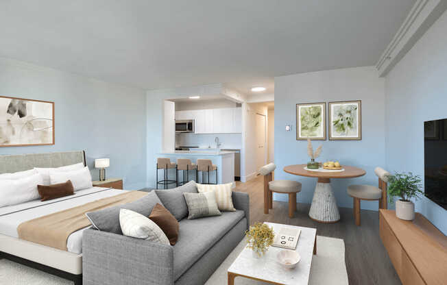 Living Room with Hard Surface Flooring