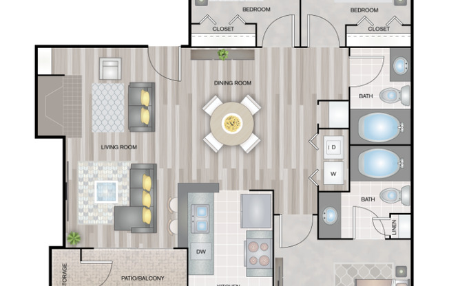 3 beds, 2 baths, 1,165 sqft, $1,845