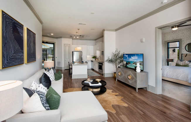 Living Room with Hard Surface Flooring