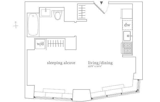 Studio, 1 bath, $3,500, Unit 21H