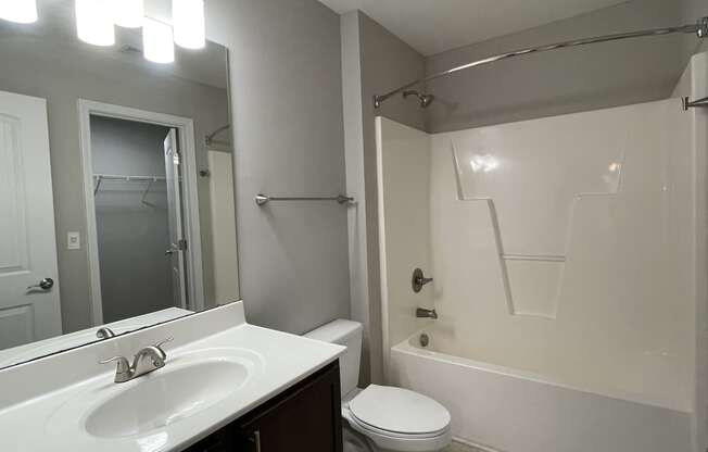 Townhouse bathroom at Oasis at Cedar Branch in Wilmington, NC