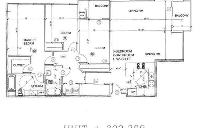 3 beds, 2 baths, 1,575 sqft, $3,195, Unit 209