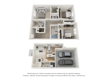 3 beds, 2.5 baths, 1,253 sqft, $1,775