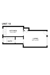 Studio, 1 bath, 472 sqft, $1,899