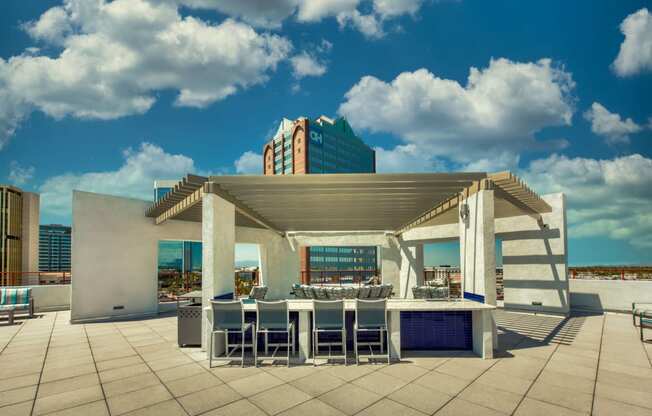 Rooftop lounge at Centra