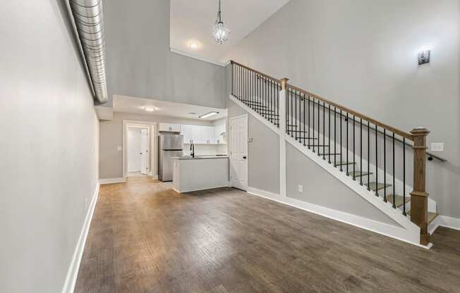 Living room at Crogman School Lofts, Atlanta, 30315