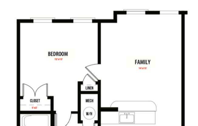 1 bed, 1 bath, 606 sqft, $1,245, Unit Bldg 8, Unit 201