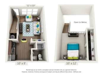 1 bed, 1 bath, 500 sqft, $1,289