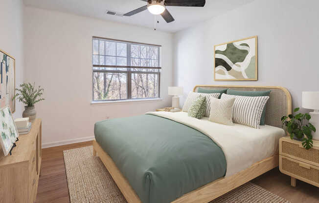 Bedroom with Hard Surface Flooring