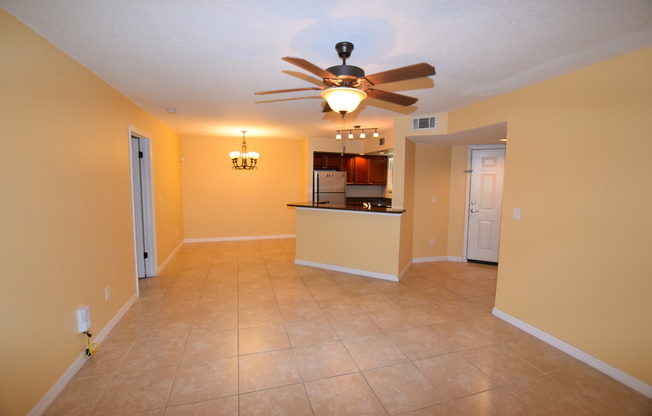 2 bedroom, 2 bath Condo for rent at 4524 Commander Drive #1618 Orlando, FL 32822; Central Heat & Air, Range, Refrigerator, Dishwasher, Disposal, washer, dryer