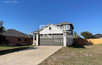 3 Bedroom, 2.5 Bathroom Home for Rent in Temple TX / Belton ISD