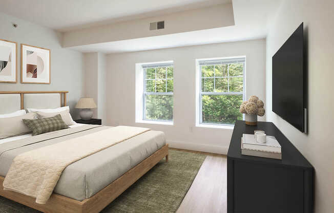 Bedroom with Hard Surface Flooring