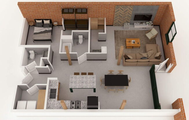 2 beds, 1.5 baths, 1,434 sqft, $2,070
