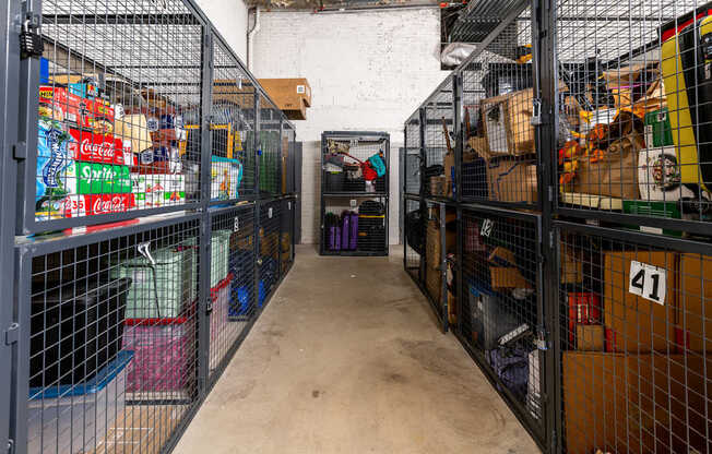 Storage lockers for rent at Somerset Place Apartments in Chicago, IL 60640