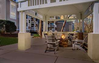 Outdoor Firepit Place at Beacon Ridge Apartments, PRG Real Estate Management, Greenville, 29615