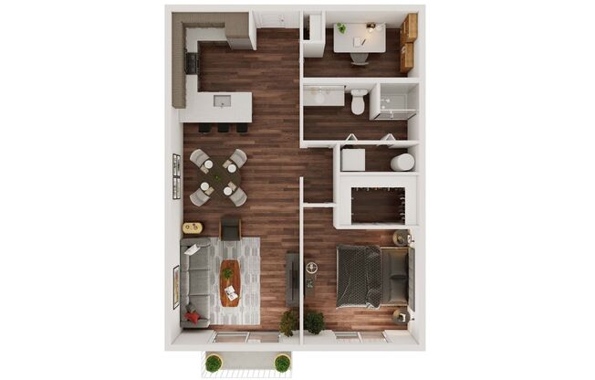 2 beds, 1 bath, 936 sqft, $1,695, Unit 406