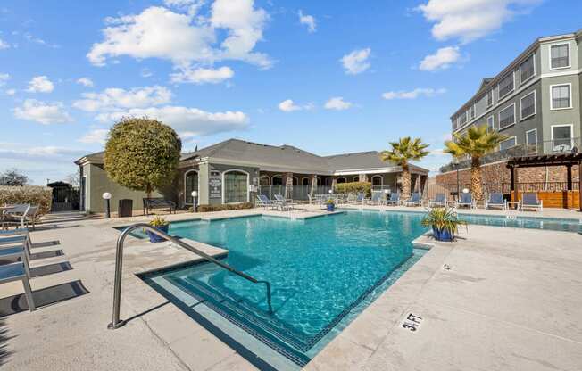 the swimming pool at the preserve at polo apartments fl