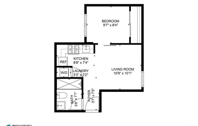 1 bed, 1 bath, 351 sqft, $1,750, Unit 510