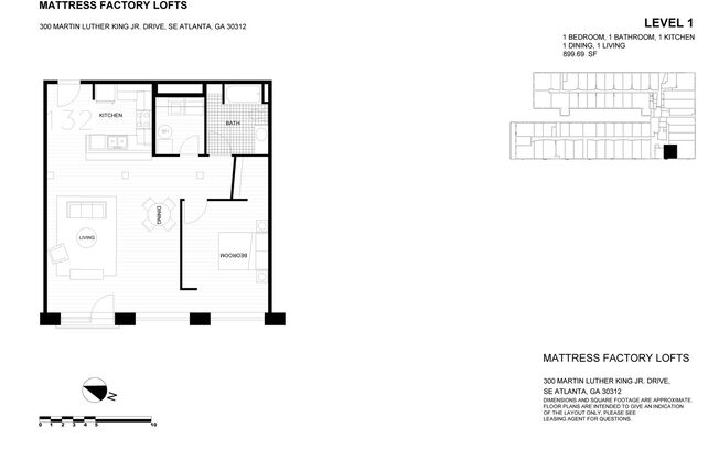 1 bed, 1 bath, 900 sqft, $1,705, Unit 132