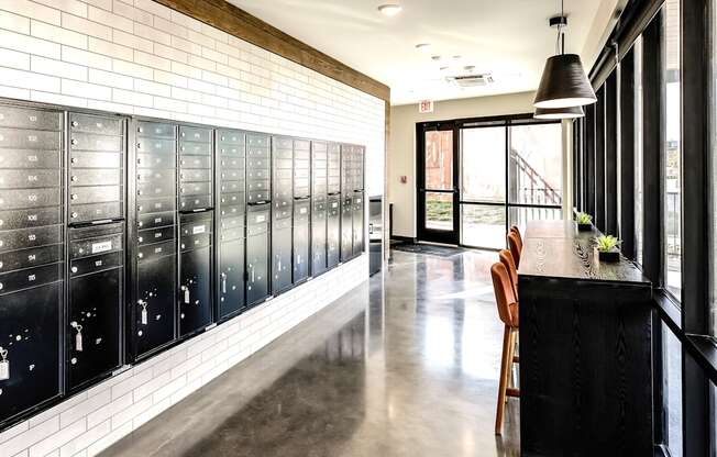 Mailboxes and Package Receiving at The Mill Apartments in Benson, NE