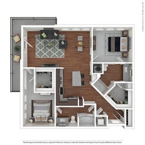 2 beds, 2 baths, 1,179 sqft, $2,836
