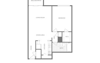 1 bed, 1 bath, 714 sqft, $1,127, Unit WM 9336-A