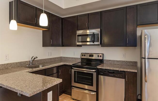 appliances in Kitchen at The Masonry Apartments