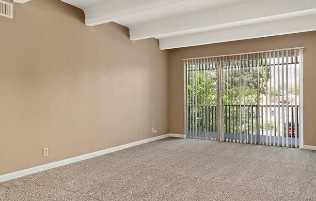 connected balcony in living room