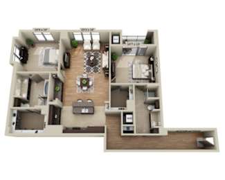 2 beds, 2 baths, 1,694 sqft, $4,628