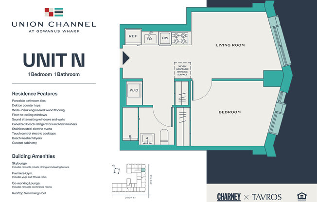 1 bed, 1 bath, $4,000, Unit 6N